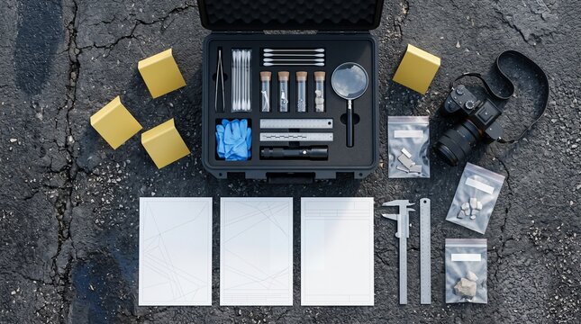 Professional Forensic Crime Scene Investigation Evidence Collection Kit