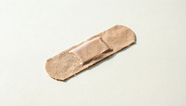 Bandage plaster on intact surface, ineffective intervention concept  