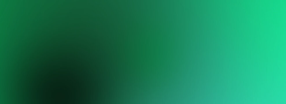 Abstract green gradient background. Smooth emerald color texture for modern design.