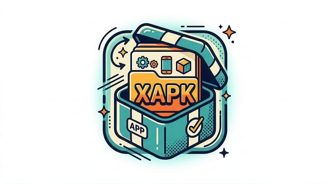 xapk file icon, app box, android package