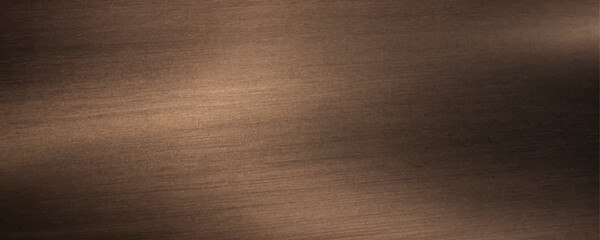 Fototapeta premium Brushed Dark Bronze or Copper Metal Texture Background with Soft Lighting