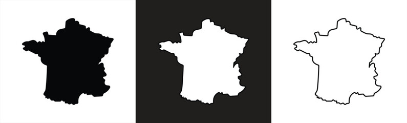 France map icon. Collection of France country icons. Vector illustration. © GraphicGlow
