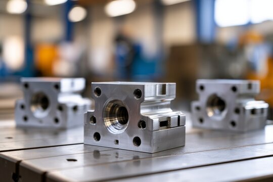 Precision Metal Casting Mold Component with Opened Design in Industrial Workshop Environment