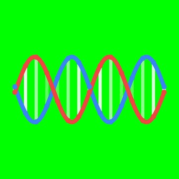 Dna Helix Animation Rotating Double Helix Educational Science Visual