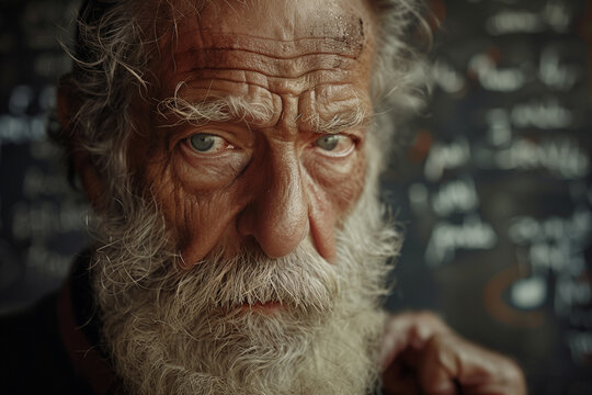 Genius concept portrayed as a brilliant thinker.