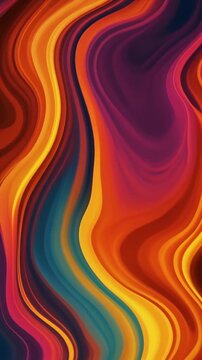 Fluid Abstract Colorful Waves Motion Background Generative AI