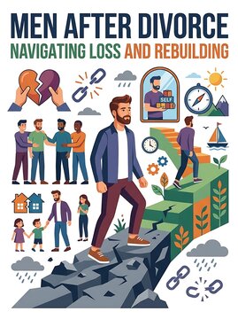 Man walking towards growth and healing after relationship loss
