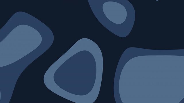Abstract dark navy motion background with smooth organic blob shapes and layered curves. Ideal for modern intros, transitions, overlays, corporate branding, UI, and presentations.