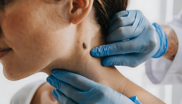 close up of a young woman having a massage