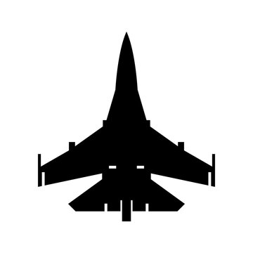 Su 27 aircraft Icons Solid style, silhouettes of modern fighter jets, military aircraft, and aviation, ideal for defense, aerospace, transportation, and aviation designs.