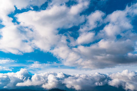 Dramatic cloudscape over the Andes in Quito, Ecuador
