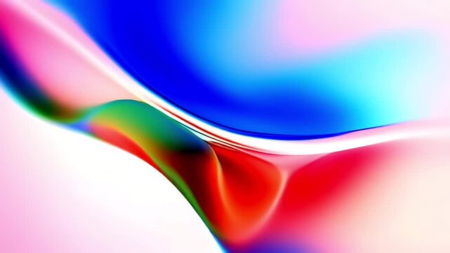 Abstract background with smooth flowing colorful waves and soft gradients.