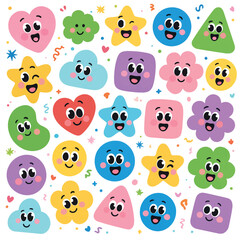 Naklejka premium seamless pattern with funny monsters