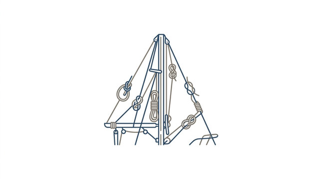 Illustrated medieval siege tower with soldiers and weapons.