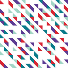 Fototapeta premium Colorful Abstract Geometric Triangular Diagonal Tile Pattern