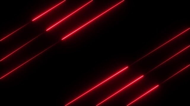 Abstract blue lights animated on a dark background. abstraction neon Lines moving up screen 4k animation video.