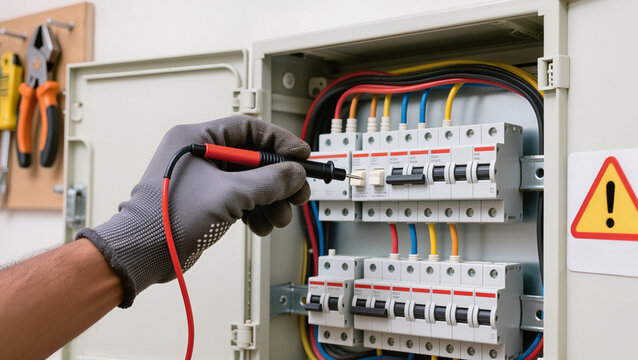 Eletrician Testing voltage