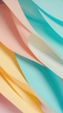 Colorful abstract layered shapes modern background
