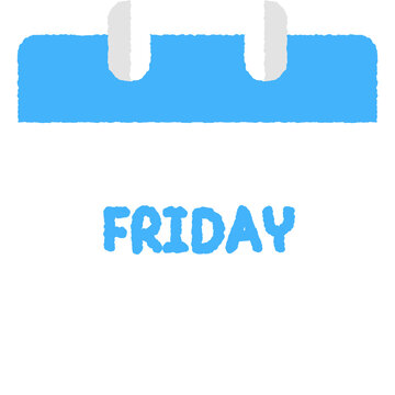 Days of the week calendar, friday