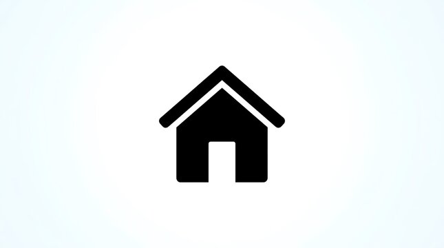 Simple house icon vector illustration isolated on white background