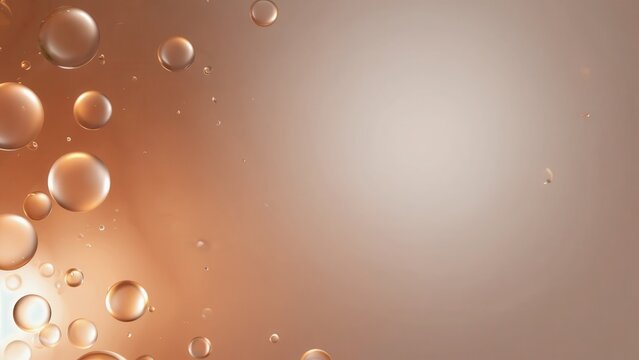 Soft Abstract Background With Floating Bubbles