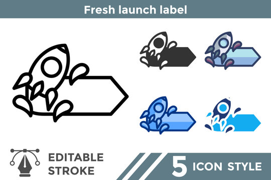 Fresh launch label