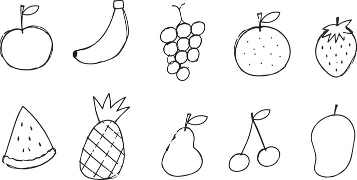 fruits drawing A special drawing/doodle by a young child