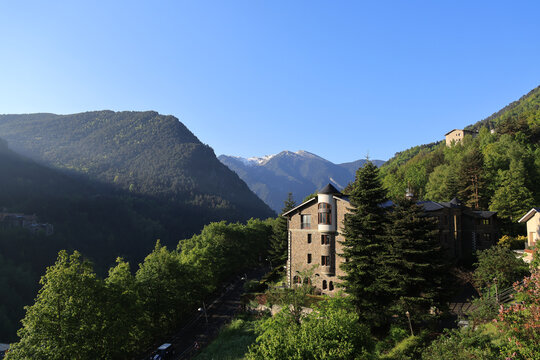 Landscape in the Pyrenean state of Andorra  