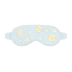 Naklejka premium sleeping eye mask illustration bedtime self care accessory wellness concept healthy sleep