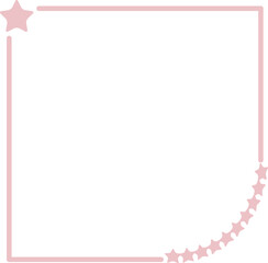 Fototapeta premium 별 문양 사각 프레임