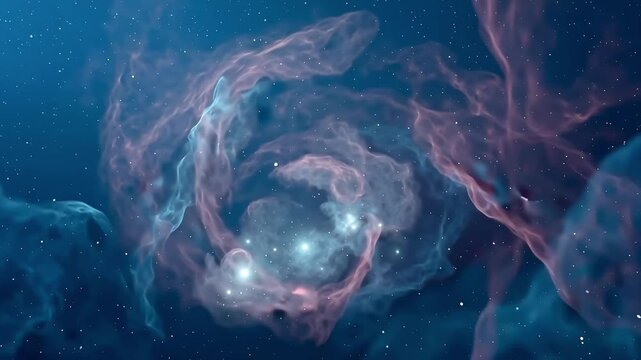 Deep space nebula gas cloud formation glowing stellar nursery