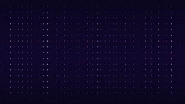 Falling Digital Rain, Binary Code Columns &mdash; Purple Cyber 4K Seamless Loop