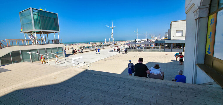 Seafront Promenade at Malo-les-Bains, Dunkirk, France