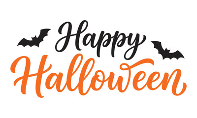 Obraz premium Happy halloween text