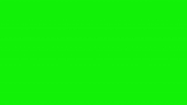 Cursor click press animation on green background, mouse pointer cursor clicking with gesture spark icon animated with alpha channel 