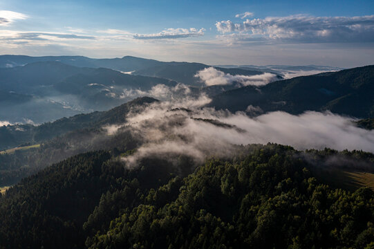 Beskid Sądecki, Dolina Popradu, Sądeckie, Polska.