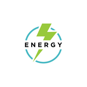 ENERGY LOGO WITH LIGHTNING SYMBOL IN A CIRCLE