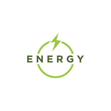 ELEGANT ENERGY LOGO WITH LIGHTNING SYMBOL