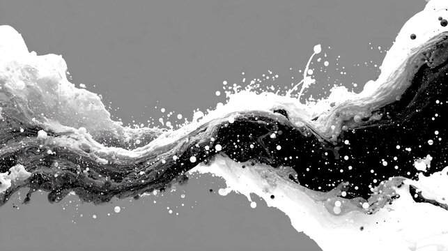 Crossing boundaries - Abstract forms transcending limits, conceptual expansion, visual flow breaking barriers, dynamic energy, minimalistic expressive movement, symbolic freedom.