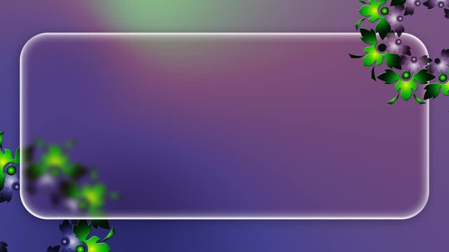 Artistic seamless looping mandala animation blended with transparent UI panel, great for invitations, greeting cards, and formal event visuals.