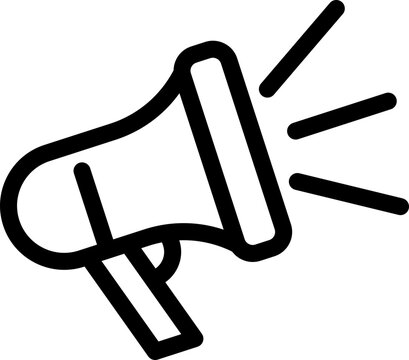 megaphone icon vector object illustration
