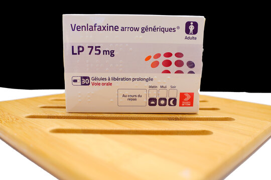 Boite de g&eacute;lules Venlafaxine de chez Arrow