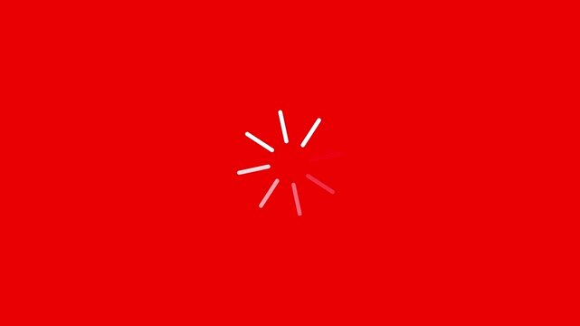 Minimal loading spinner with segmented circular animation. Simple rotating loader icon shows waiting and processing status. Circular retry refresh loop with rotating progress motion.