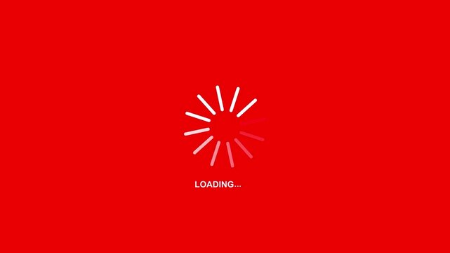 Loading animation spinning wheel loader animation loading progress indicator buffering symbol, Loading progress bar animation 4k