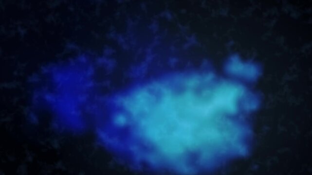 Vibrant sapphire blue and teal ink swirling abstractly forming ethereal cosmic motion background