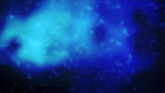 Vibrant abstract sapphire blue cyan ink smoke liquid flowing movement slow motion background