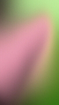 Hazy granular vertical blend softly merges warm roseate pink with serene muted lime and an understated shadowy deep forest green, creating a textured