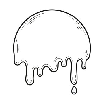 Dripping liquid shape