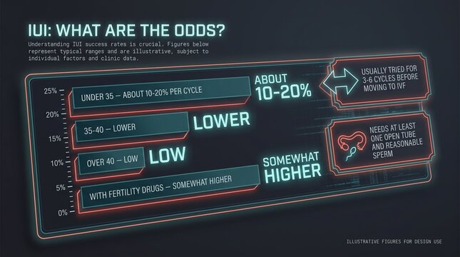 IUI success rates chart infographic