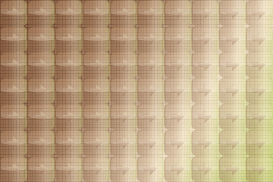 Abstract light brown background with repeating 3D rounded square block pattern